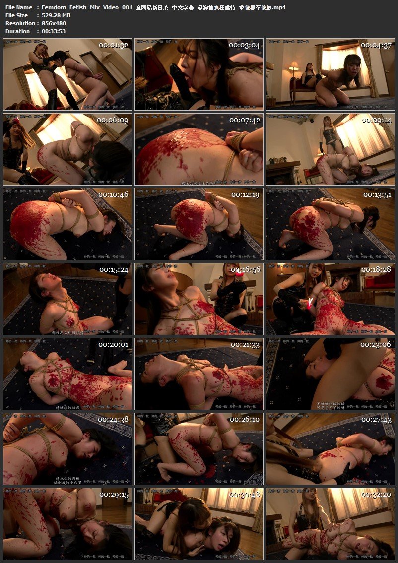 Femdom Fetish Mix Video 001 – 全网最新日系，中文字幕，母狗被疯狂虐待，求饶都不饶恕