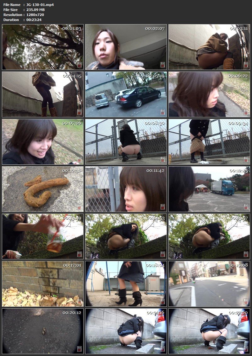 [JG-130] 素人投稿　自画撮りシリーズ　０６２　野外排泄ＦＩＬＥ　９　ジェイド うんこ限定 Scat 102分 自我