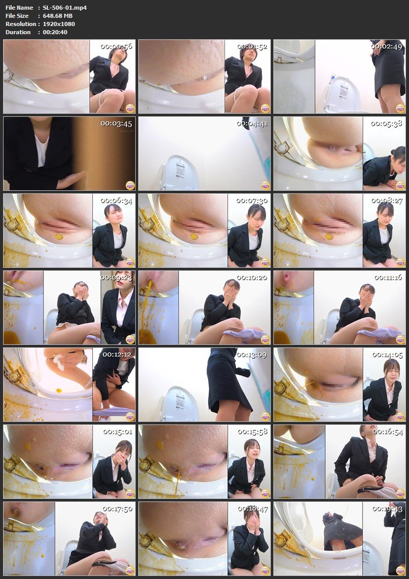 [SL-506] ジェイド 社内隠撮 OL放屁下痢便記録 4 給湯室横トイレで気まずい放屁排泄 2022/02/11 Defecation