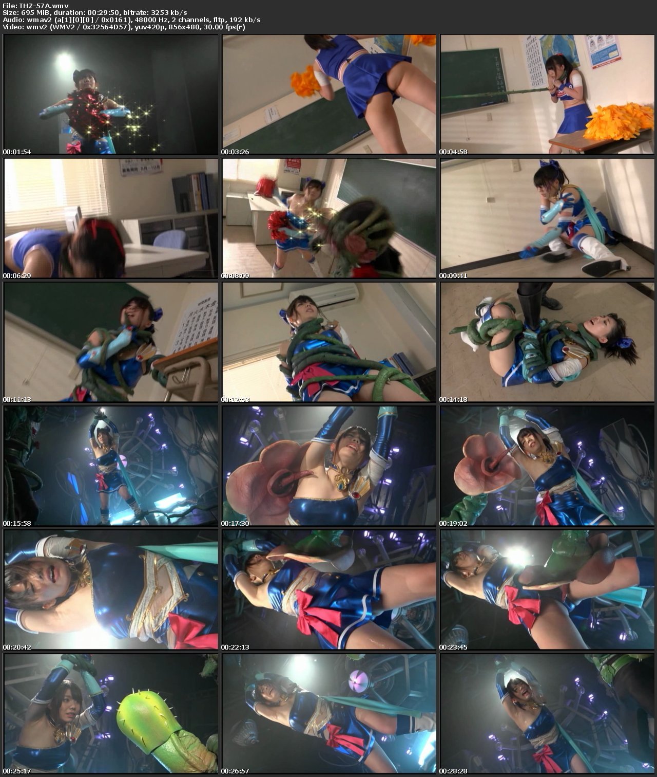 [THZ-57] スーパーヒロイン絶体絶命57 美少女戦士チアナイツ 巨乳 コスチューム 企画 軟体 鳴月らん 95分 その他 陵辱 Soft Body