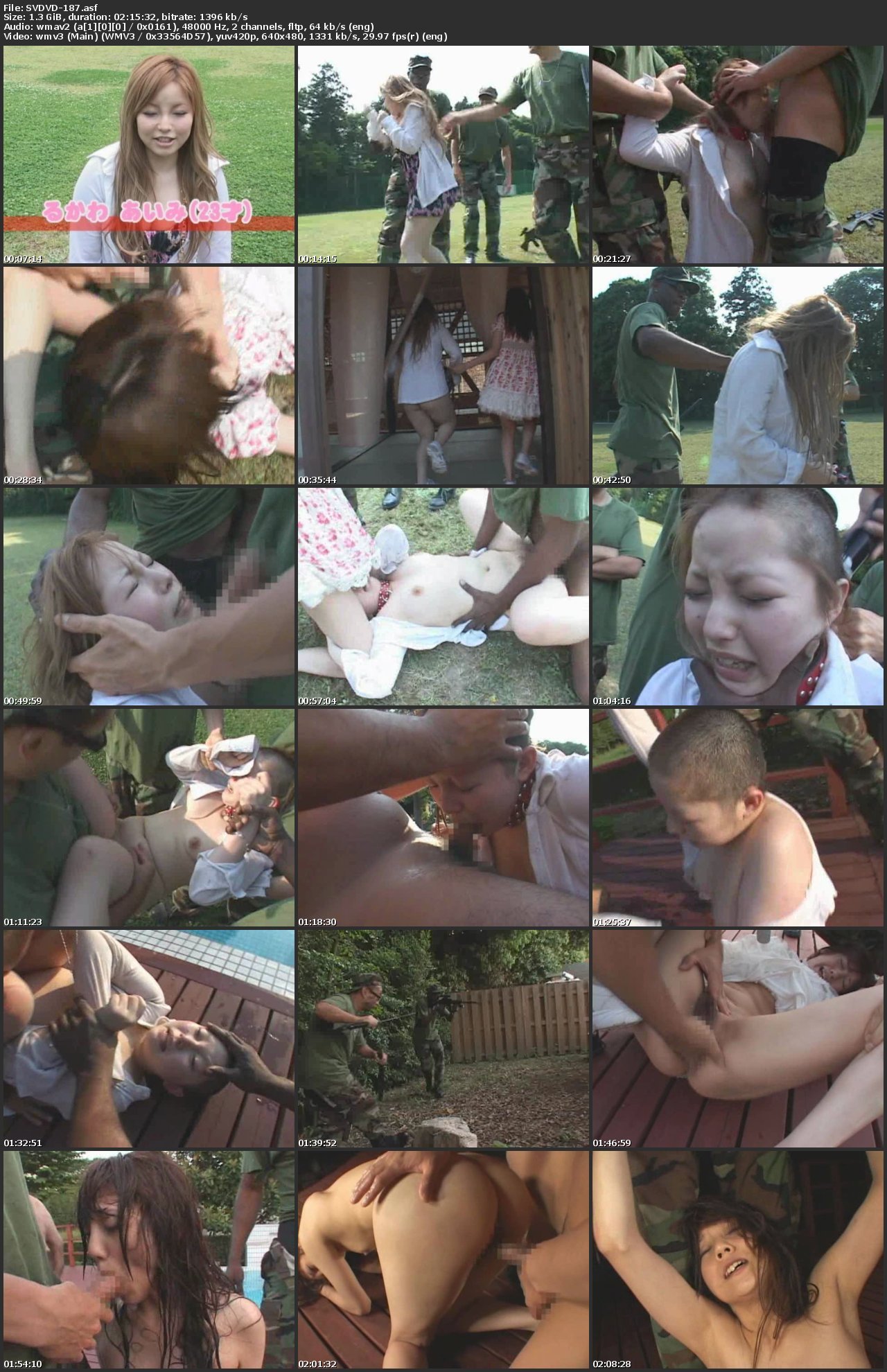 [SVDVD-187] Mitsuna Rei レイプ 捕まったら丸坊主＆中出し輪姦 黒人特殊部隊VSギャル Captivity 2010/10/26 企画